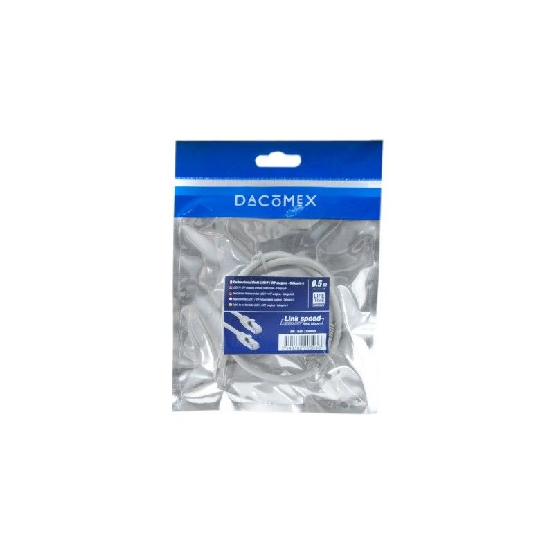 DACOMEX RJ45 UTP Cat 6 Snagless Patch Cable - 0.5m