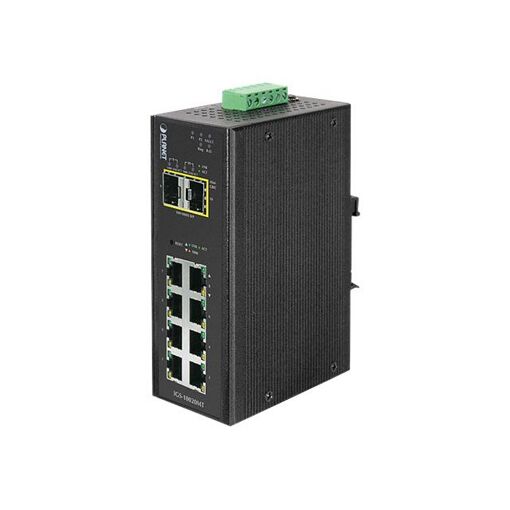 PLANET Managed Switch IGS-10020MT - 8 x 10/100/1000 + 2 x Gigabit SFP