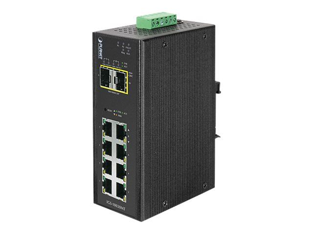 PLANET Managed Switch IGS-10020MT - 8 x 10/100/1000 + 2 x Gigabit SFP