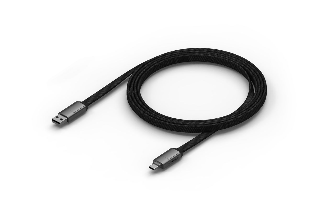Incharge 6 Max Mercury Grey Cable (1.5m)