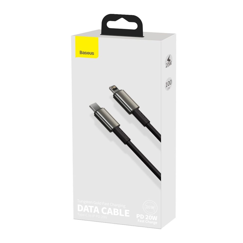 Cable de carga rápida Baseus 20W PD, 1m, Tipo-C a Lightning