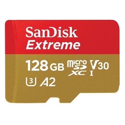 SanDisk Extreme MicroSDXC Card - 128GB, A2, V30, UHS-I U3, Class 10