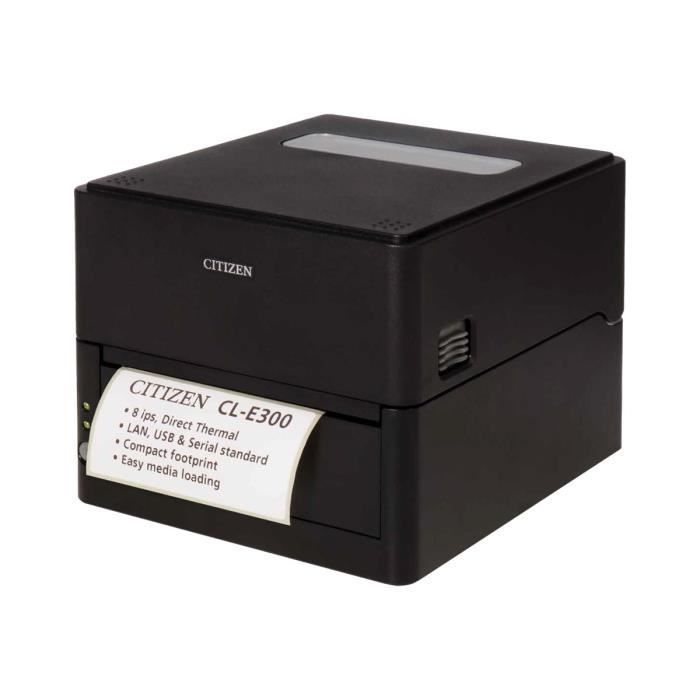 Citizen CL-E300 Thermal Label Printer Roll (2.76 in) 203 dpi up to 4.5 in/s USB 2.0, LAN, RS232C