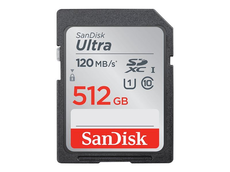 SanDisk Ultra Flash Memory Card - 512GB - UHS-I U1 / Class 10 - SDXC UHS-I