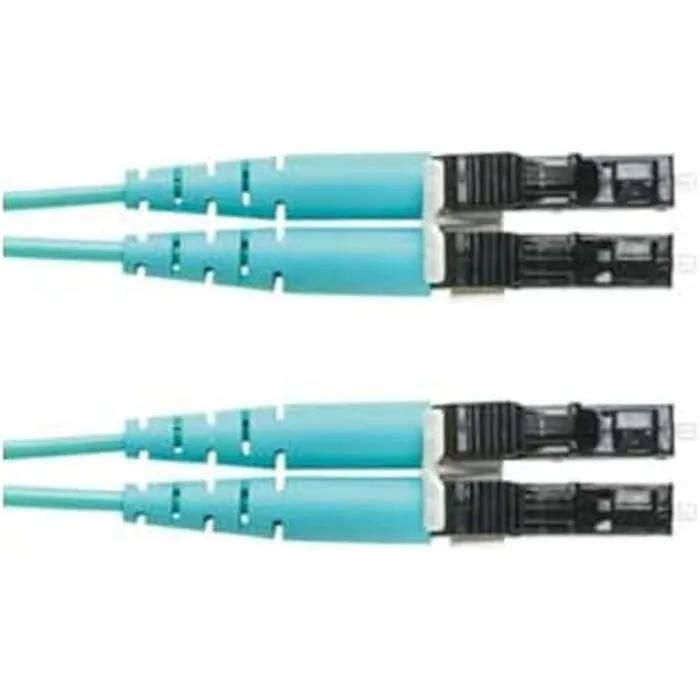 Panduit Fiber Optic Cable - FZ2ELLNLNSNM005 - 5m - OM4 - LC Duplex - Turquoise
