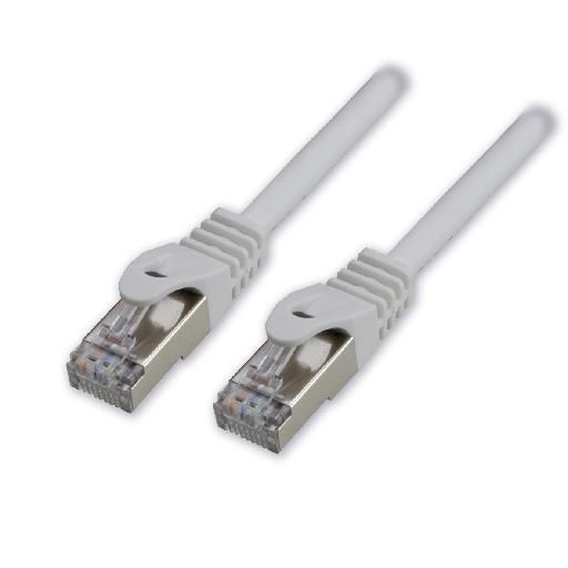 MCL Network Cable - 10m, CAT 6a, S/FTP, RJ-45 (M) to RJ-45 (M), Halogen-Free, Hook-Free - White