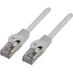 MCL SAMAR RJ-45 to RJ-45 Cable - 5m - SFTP Cat 6a - Halogen-free, Molded, Crochet-less - White