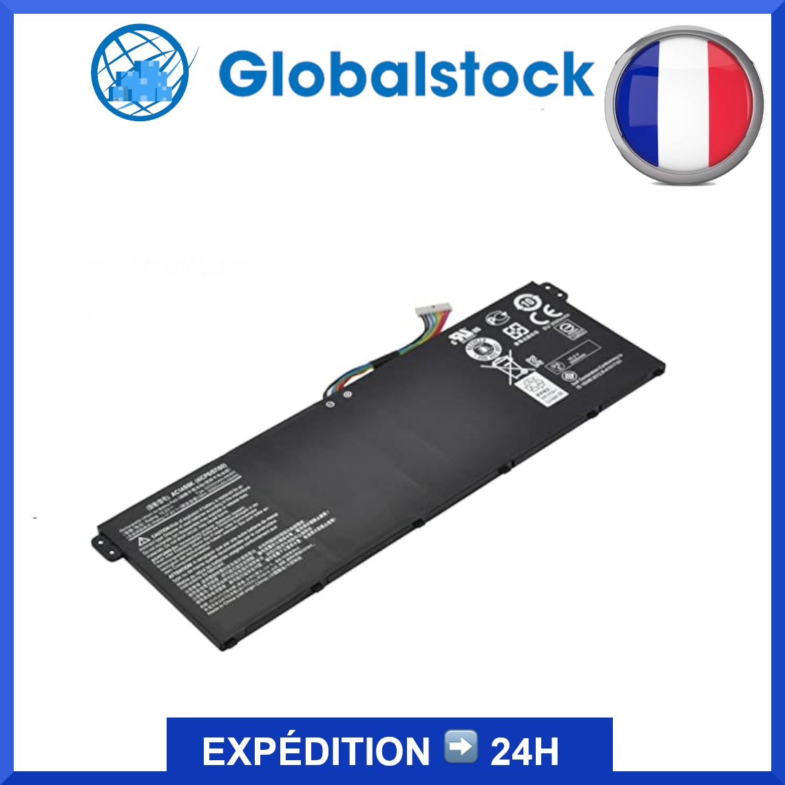 Globalstock AC14B8K (4ICP5/57/80) Laptop Battery 15.2V 2200mAh