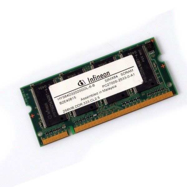 Infineon SODIMM DDR 333MHz 256MB PC-2700S Memory