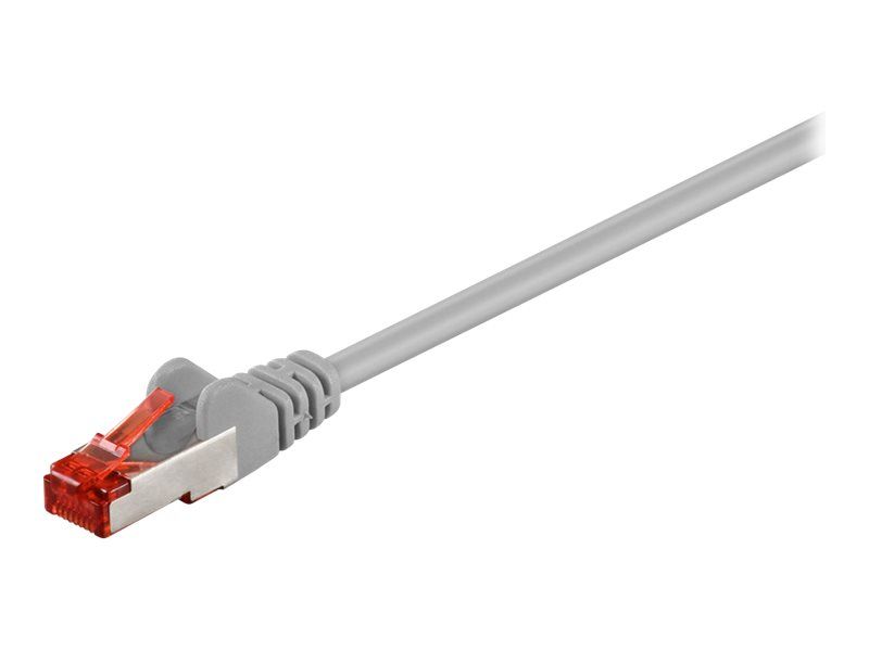 Wentronic CAT 6 RJ-45 Cable, 10m, SFTP/PiMF, Halogen-free, Molded, Grey