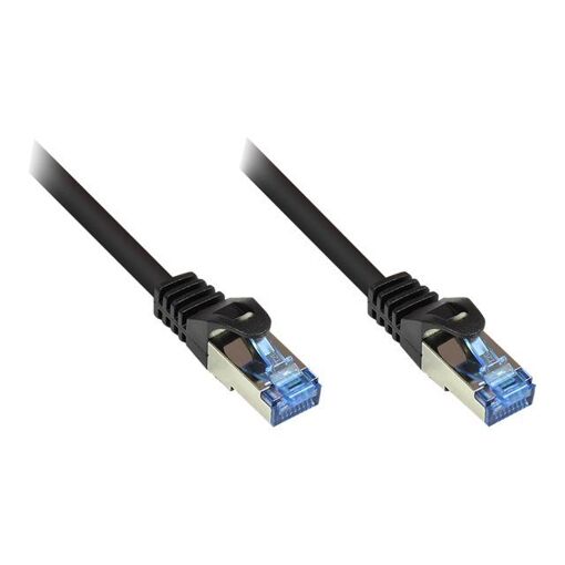Cable ALCASA Cat6a SFTP, 7.5 m, RJ-45 (M) a RJ-45 (M), Negro