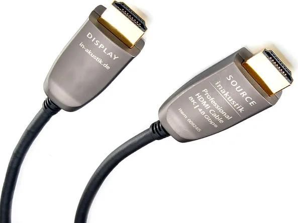 Inakustik 8K Optical Fiber HDMI Cable (15m)