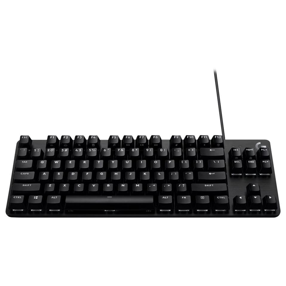 Logitech G413 TKL SE Keyboard - RGB Backlit - USB - QWERTY - Nordic (Danish/Finnish/Norwegian/Swedish) - Switch: Tactical - Black - for Windows 10; 11; Logitech G502; Microsoft Get Genuine Kit for Windows 11