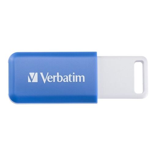 Verbatim DataBar USB 2.0 Flash Drive - 64GB - Blue