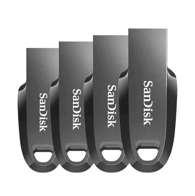 SanDisk Ultra Curve 32GB USB 3.2 Gen 1 Flash Drive (4-Pack)