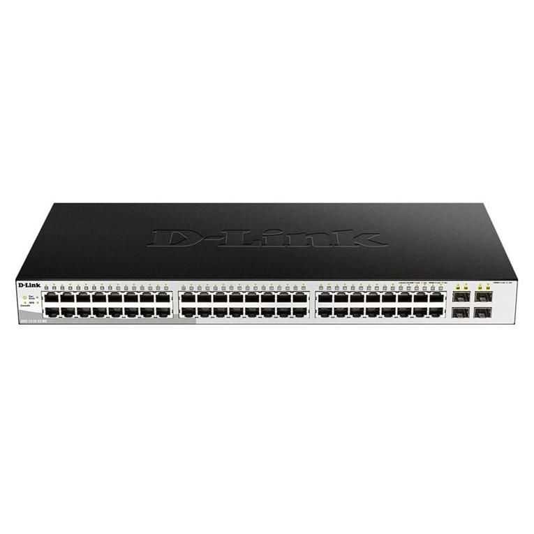 D-Link 1210-52 ME Managed Switch - 48 x 10/100/1000 + 4 Gigabit SFP