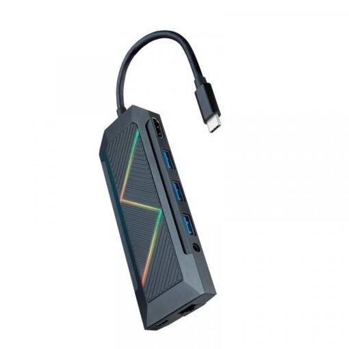 Station d'accueil Nano Cable 10.16.0901 avec câble USB 3.2 Gen 1 (3.1 Gen 1) Type-C - Noir