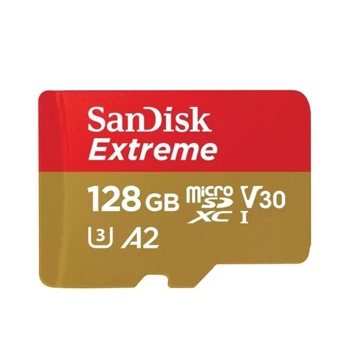 Sandisk 128GB Extreme MicroSDXC Card (Class 10, UHS-I, U3, A2, 190MB/s)