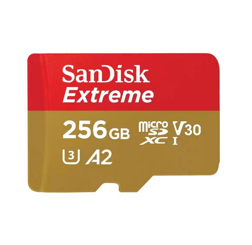 Sandisk 256GB Extreme MicroSDXC Card - UHS-I, Class 10, U3