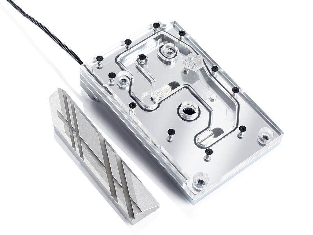 Bitspower Monoblock Water Cooler for ASRock X399M Taichi RGB Nickel - Acrylic Block