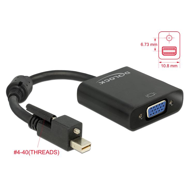 Adaptador Delock DisplayPort mini a VGA - 0,25 m