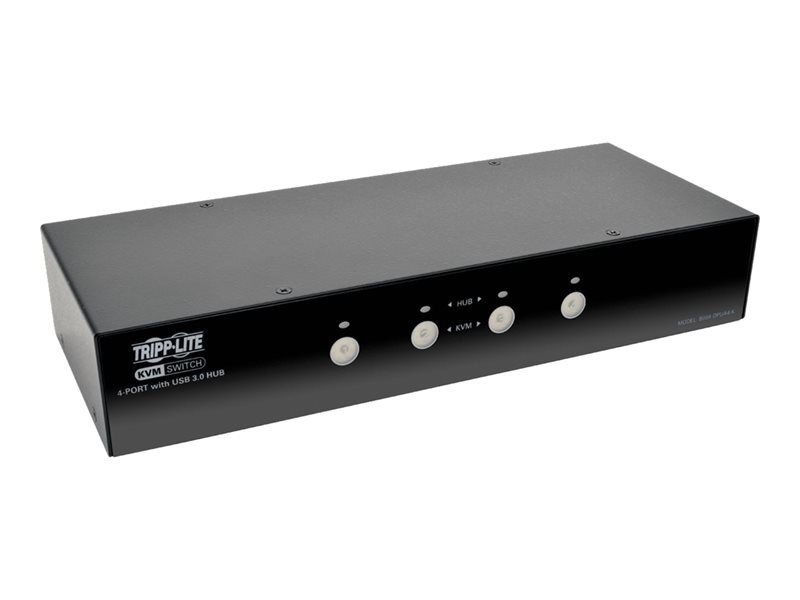 Eaton Tripp Lite 4-Port DisplayPort KVM Switch with Audio and USB 3.0 Hub