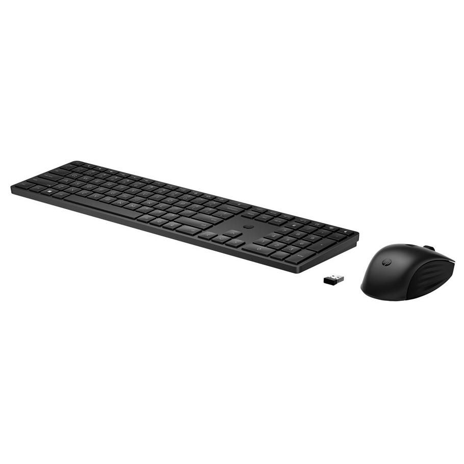 HP 655 Wireless Keyboard and Mouse Set, 2.4GHz, Black, for HP 470 G9, Chromebook x360, Elite Mini Conference G9, ProBook 635