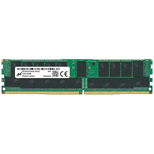 Módulo Micron DDR4 - 32GB - DIMM de 288 pines - 3200MHz/PC4-25600 - CL22 - 1.2V - Memoria registrada ECC