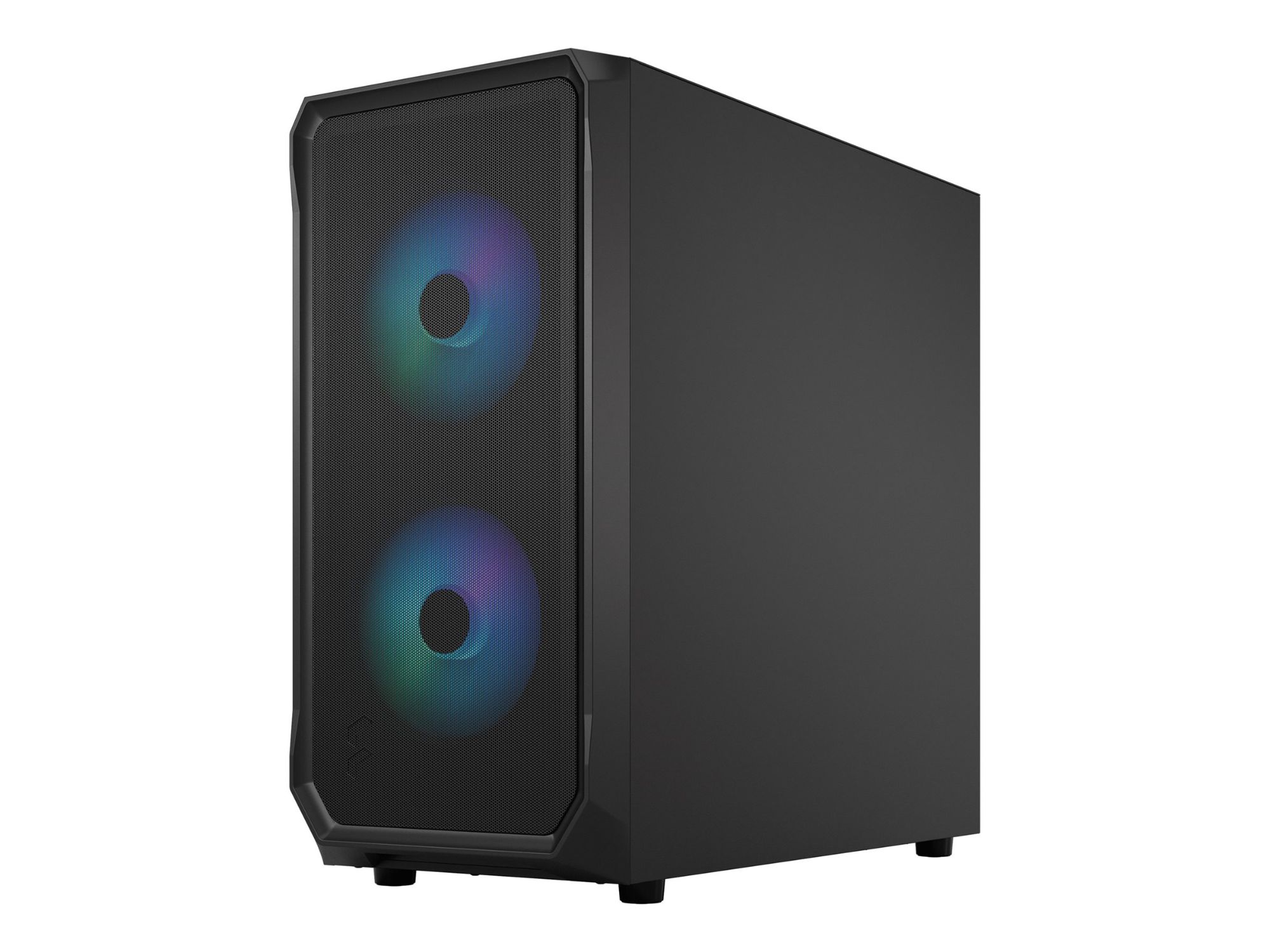 Fractal Design Focus 2 RGB Case - Tour - ATX - Tempered Glass Side Panel - No Power Supply (ATX) - Clear TG Black - USB/Audio