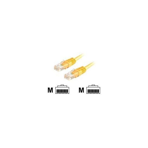 Cable de conexión Roline RJ-45 (M) a RJ-45 (M) - 5 m - UTP - CAT 5e - Amarillo