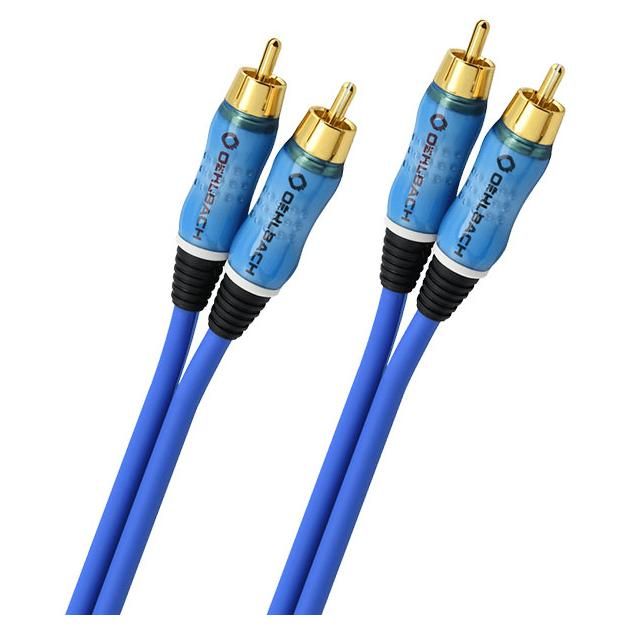 Oehlbach BEAT! Stereo Cable - Audio Cable - RCA (M) to RCA (M) - 5m - Blue