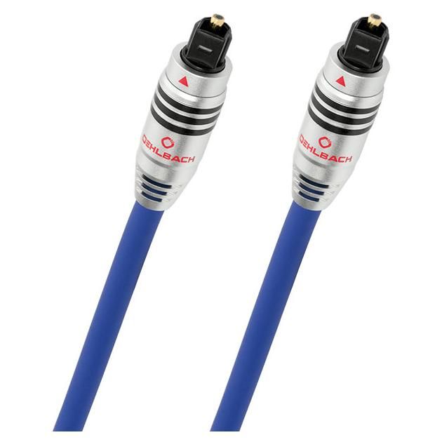 Oehlbach XXL Series 80 Digital Audio Cable - Optical TOSLINK (M) to TOSLINK (M) - 50 cm - Fiber Optic - Blue