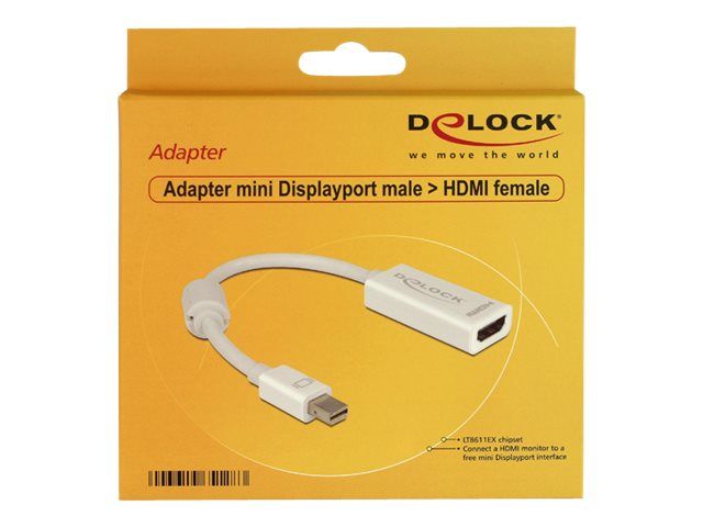 Adaptador Delock Mini DisplayPort a HDMI - 18 cm