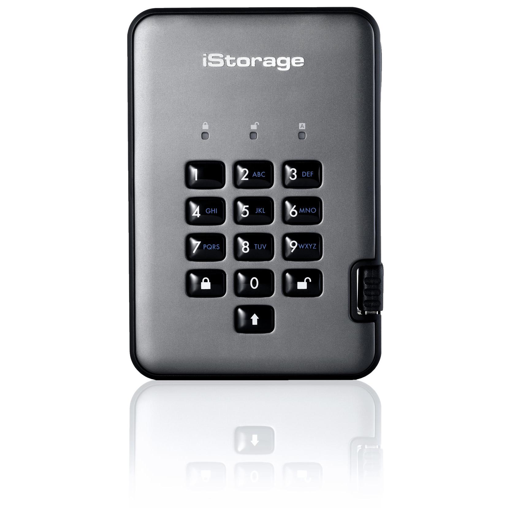 iStorage diskAshur PRO² SSD - SSD externo de 2 TB - USB 3.1 - Encriptado