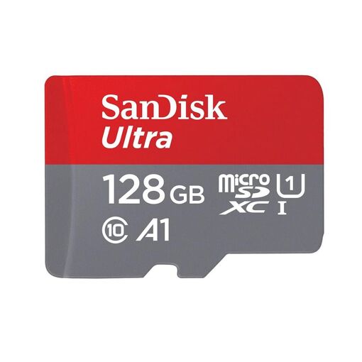 SanDisk Ultra MicroSDXC Card 128GB, U1/A1 Class, Read Speed Up to 140MB/s with SD Adapter