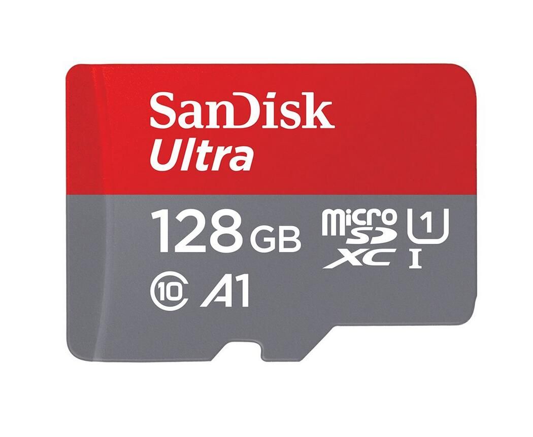 SanDisk Ultra MicroSDXC Card 128GB, U1/A1 Class, Read Speed Up to 140MB/s with SD Adapter