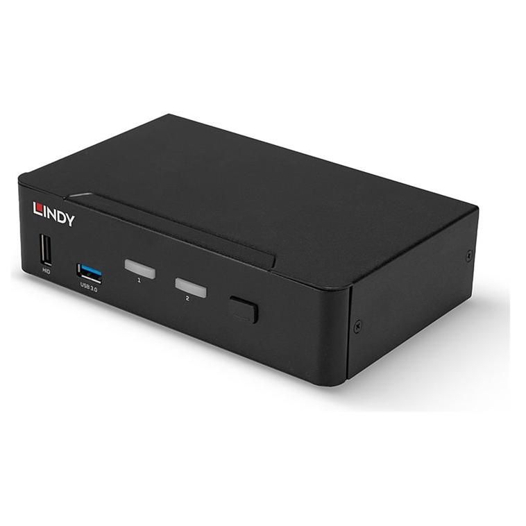 Lindy 2-Port KVM Switch with Audio and USB