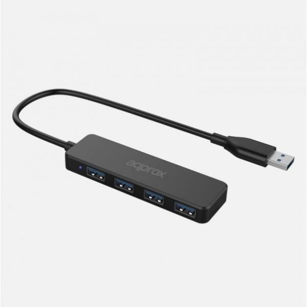 Approx APPC49 USB 3.2 Gen 2 (3.1 Gen 2) Type-A Hub & Adapter - Black