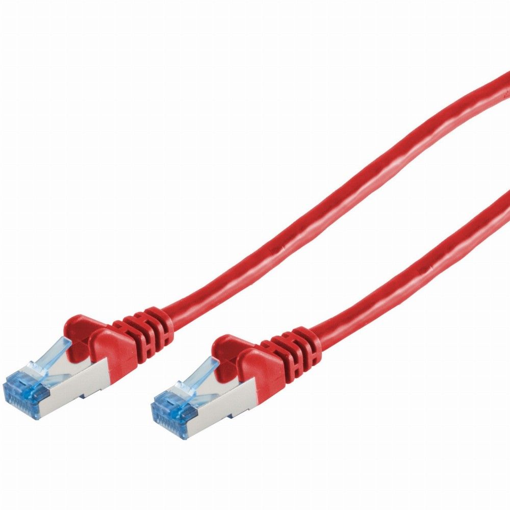 Cat6a RJ45 S/FTP Cable 1m Red