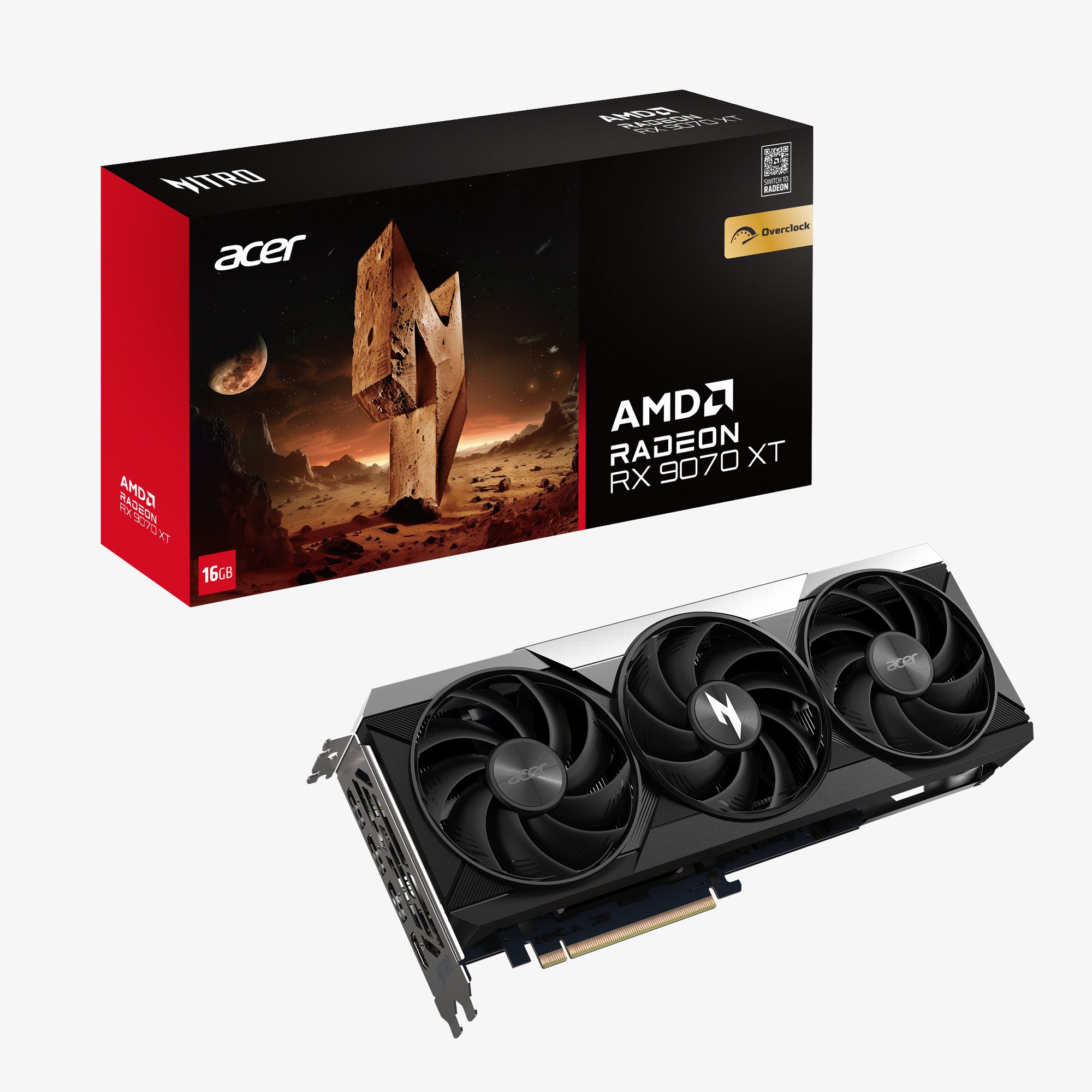 Acer Nitro Radeon RX 9070 XT OC 16GB GPU
