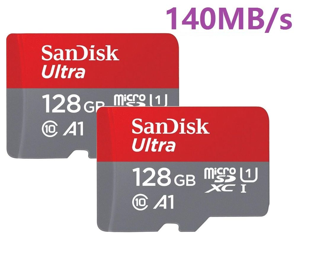 SanDisk Ultra Micro SDXC Memory Card 128GB (2-Pack) - Class 10, U1, A1