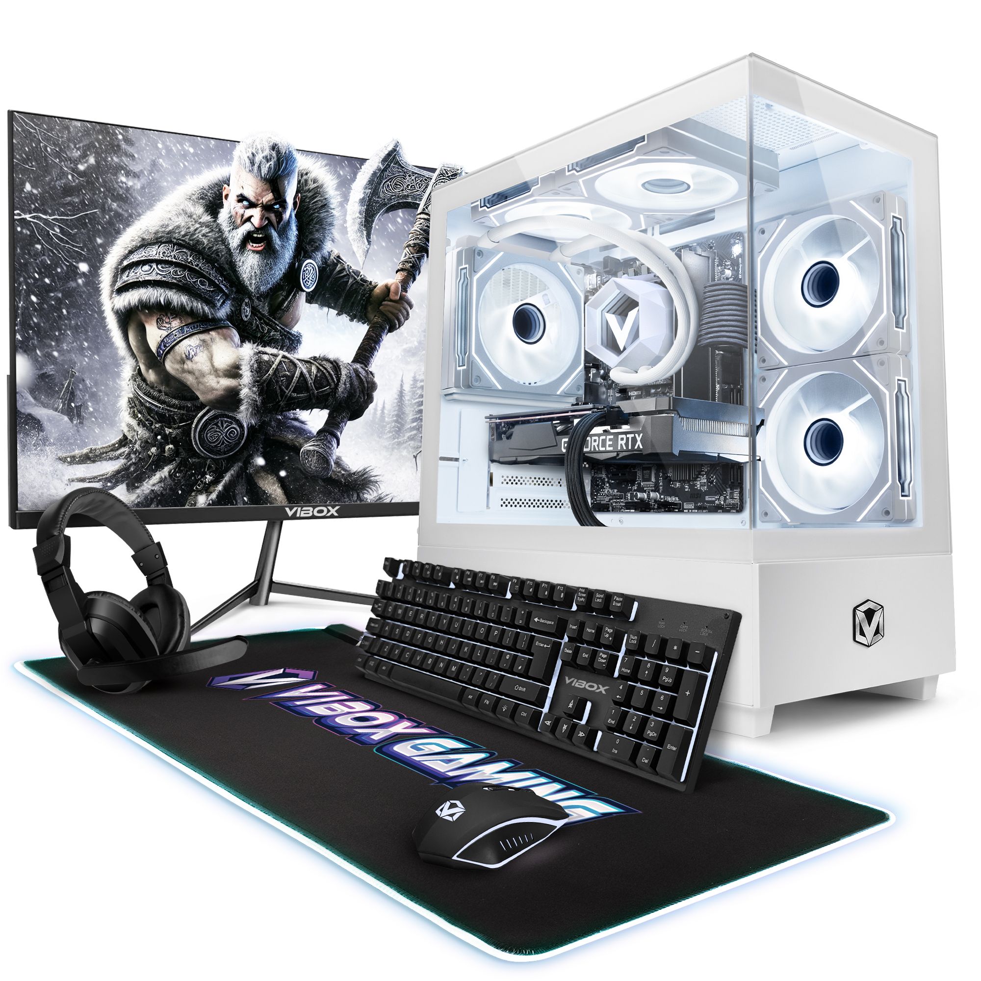 Vibox PC Gamer Complete - Ryzen 7 5700X 4.6 GHz - RTX 5060 Ti 8GB - 16GB RAM - 1TB SSD - Windows 11 - WiFi