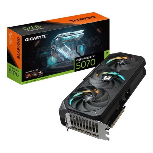 Carte graphique GIGABYTE GeForce RTX 5070 Ti GAMING OC 16G - 16 Go GDDR7, 256 bits, PCI-E 5.0, 2588 MHz, 3x DP 2.1a, 1x HDMI 2.1b, NVIDIA DLSS 4, GV-N507TGAMING OC-16GD