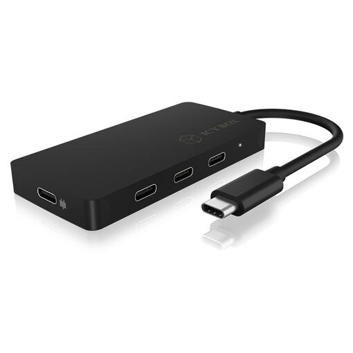 Icy Box Type-C Hub - USB 3.2 Gen 2, 10Gbps, Black