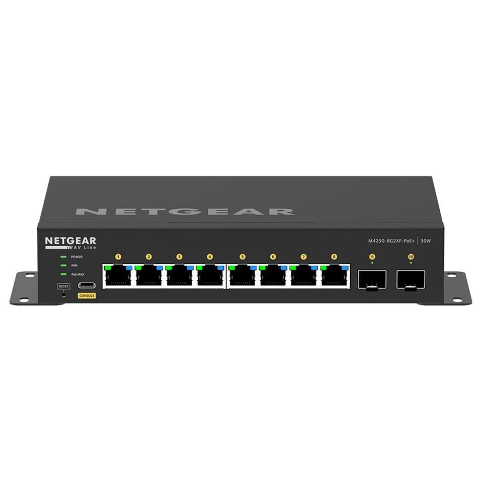 Netgear M4250-8G2XF-PoE+ 8-Port Gigabit Managed Switch with PoE+