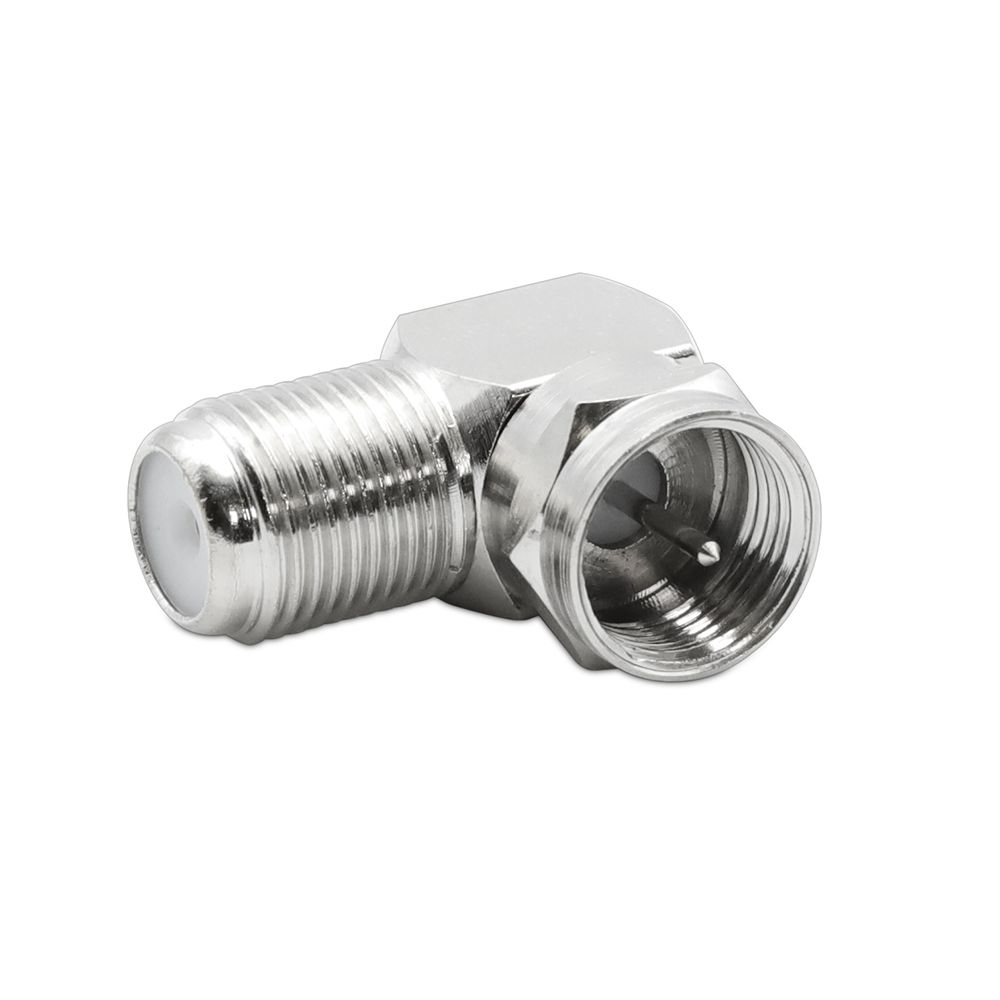 Metronic 90-Degree Coaxial Cable Coupler (F Male/Female)