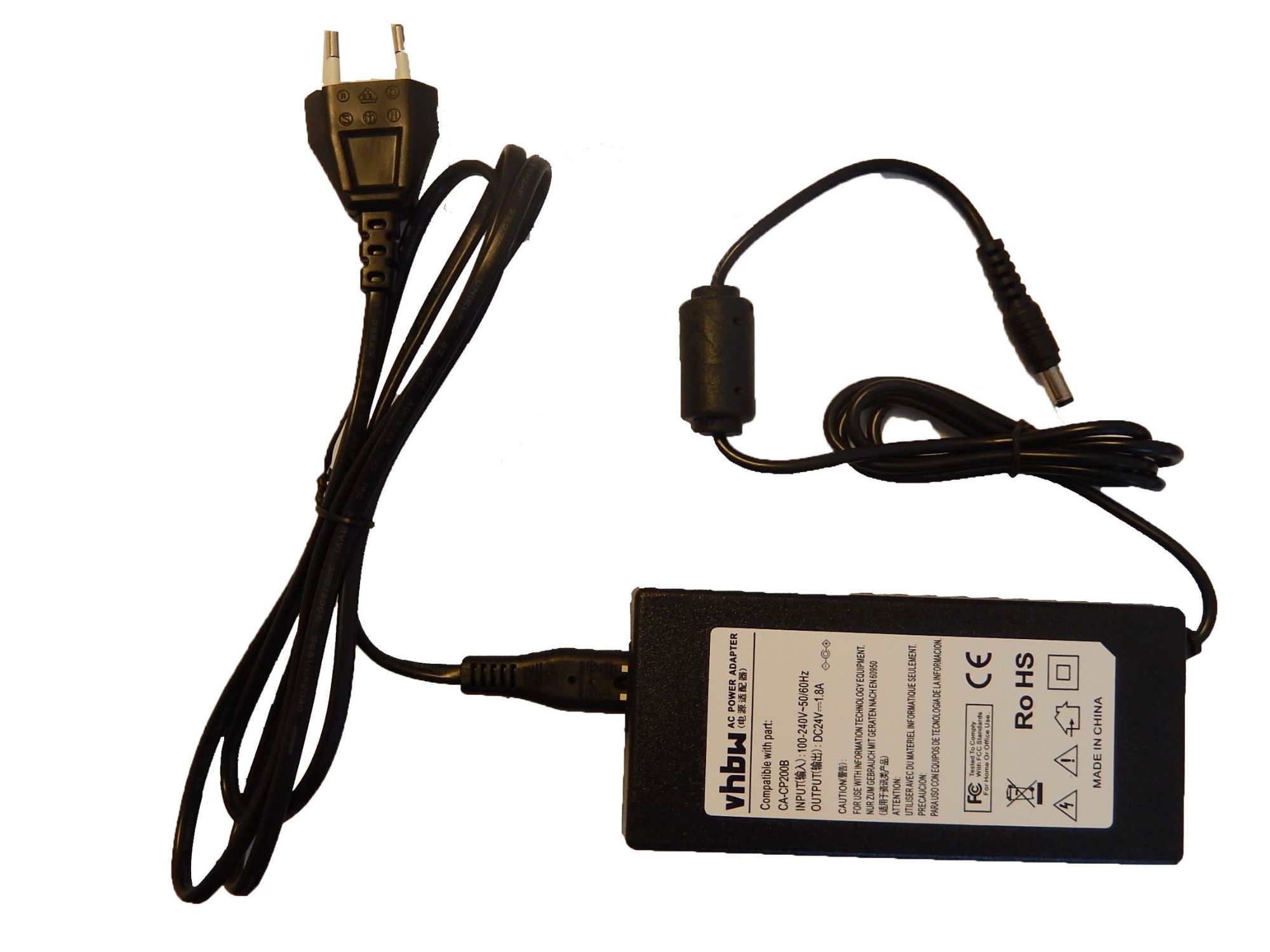 vhbw Power Supply for Canon Selphy Printers - 115 cm