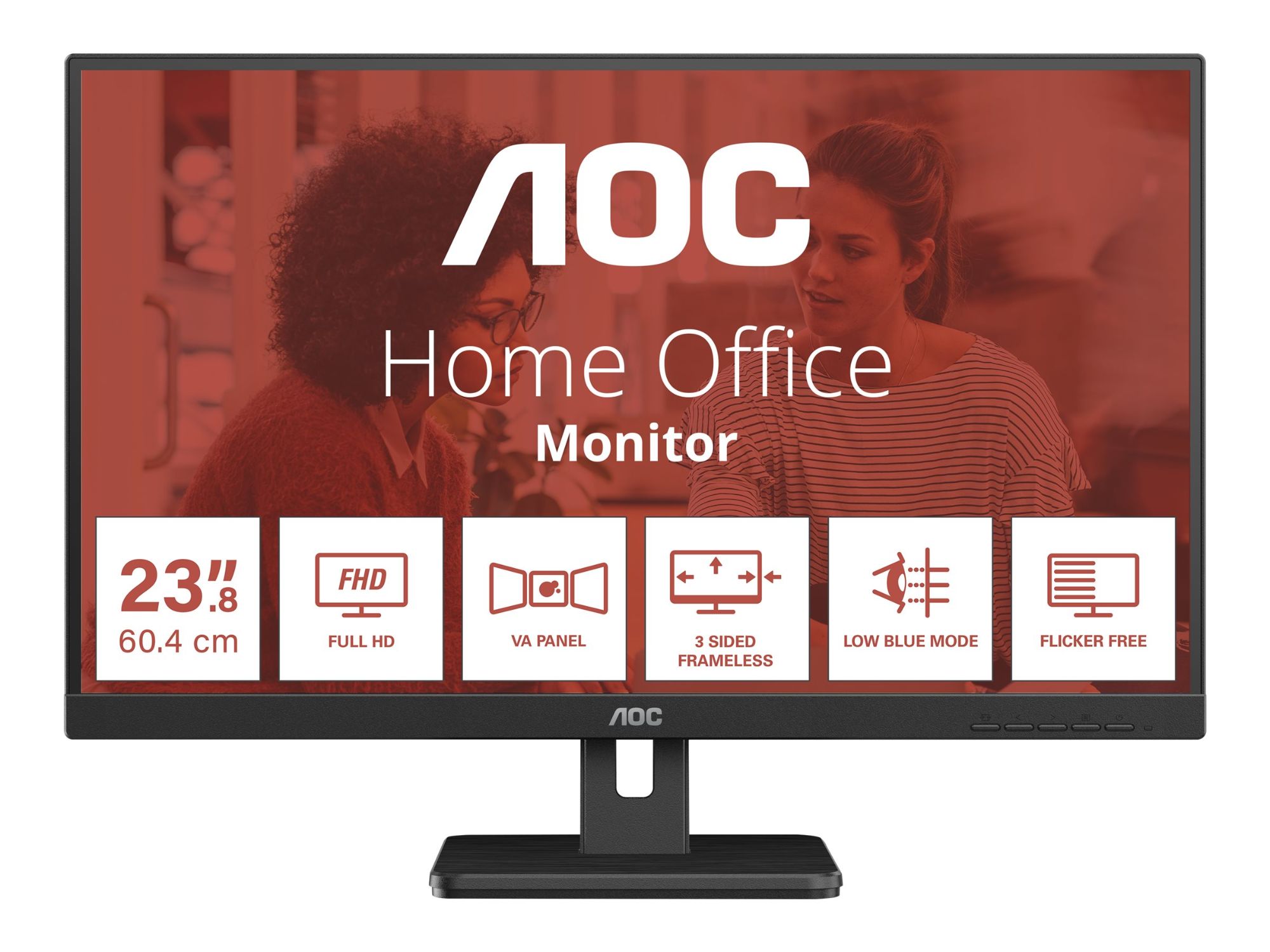 AOC Essential-line 24E3UM LED Monitor - 24" Full HD - Black