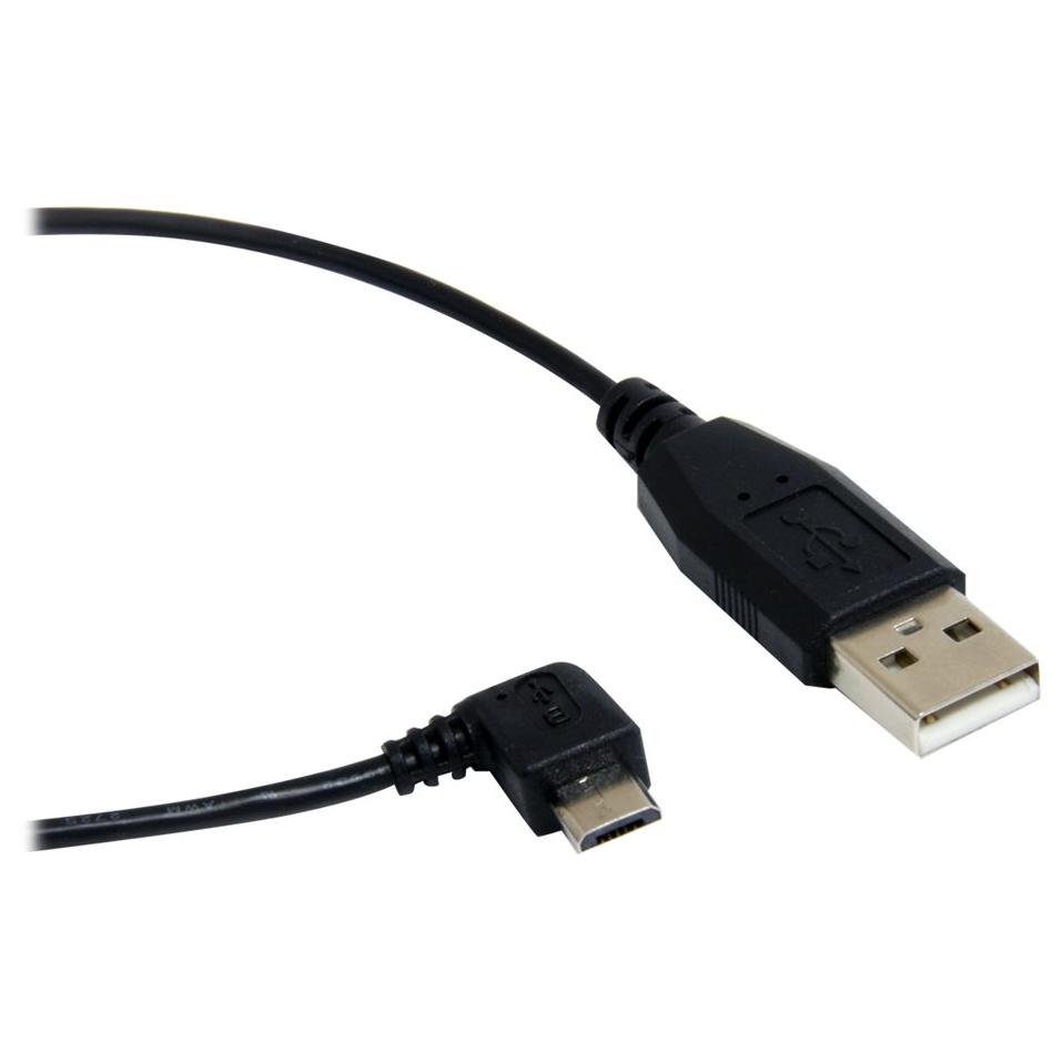 StarTech.com Micro USB 2.0 Cable with Right Angle, 91cm - USB Cable - USB (M) to Micro-USB B (M) - 90cm - 90° Connector - Black