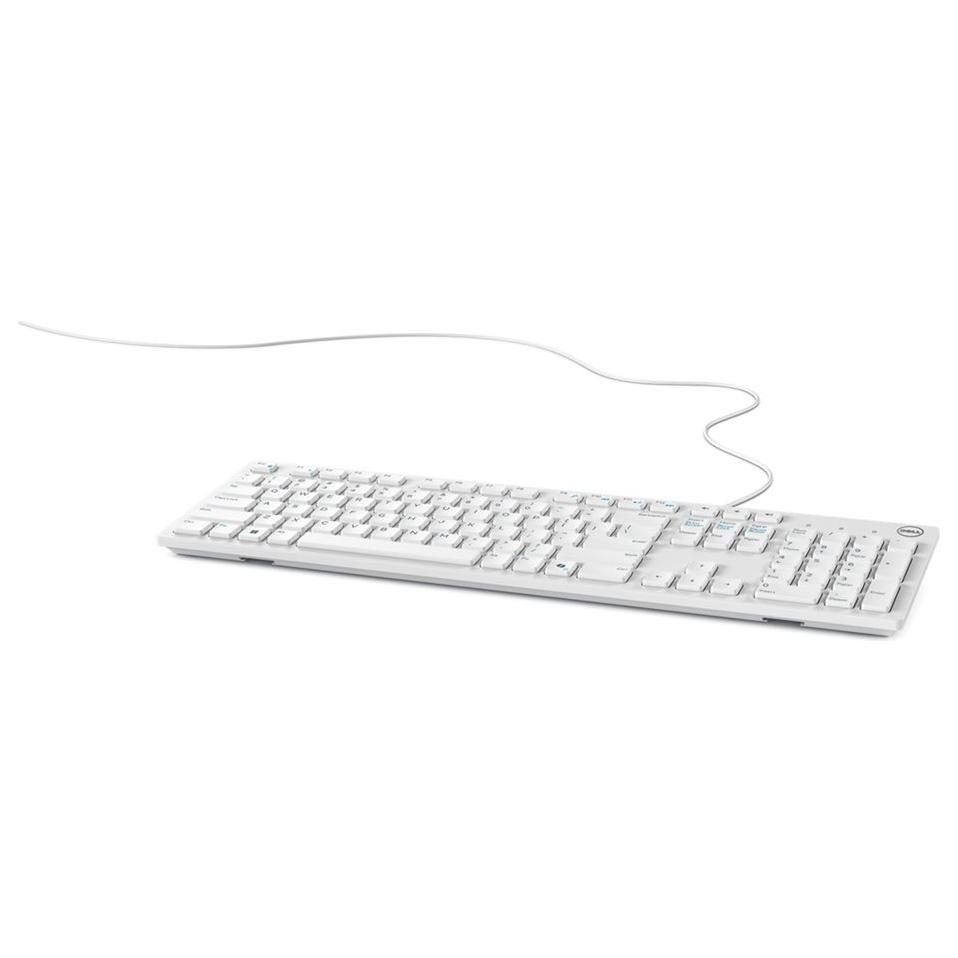 Teclado Dell KB216 - Multimedia - USB - AZERTY - Blanco